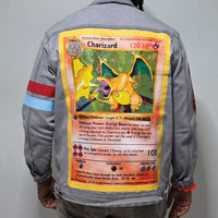 Pokemon Card (Holographic) Denim Jacket Custom Collectible