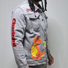 Pokemon Card (Holographic) Denim Jacket Custom Collectible